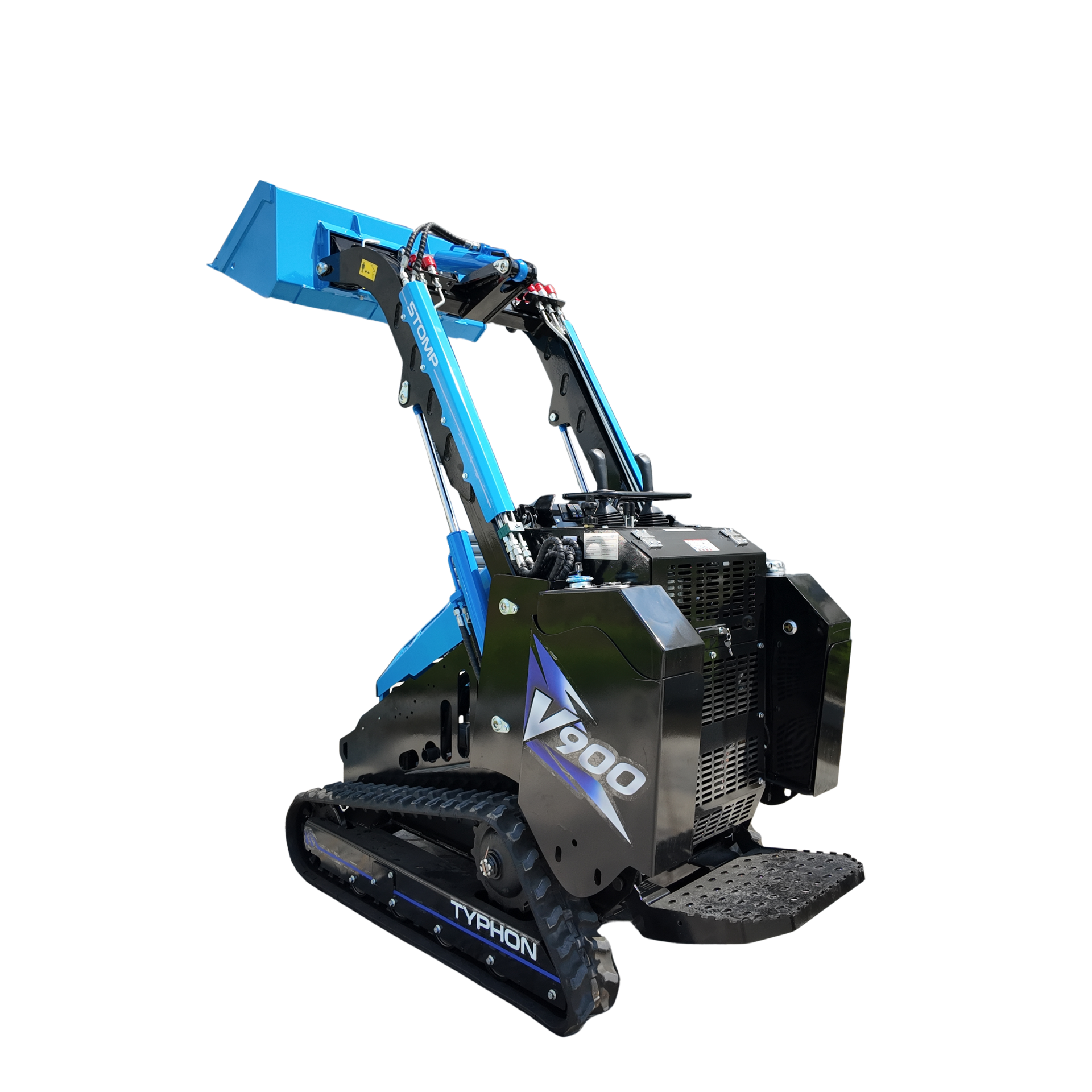 Typhon Stomp V900 25HP Kubota Diesel Mini Track Loader Stand-On Skid Steer EPA/EU Stage V