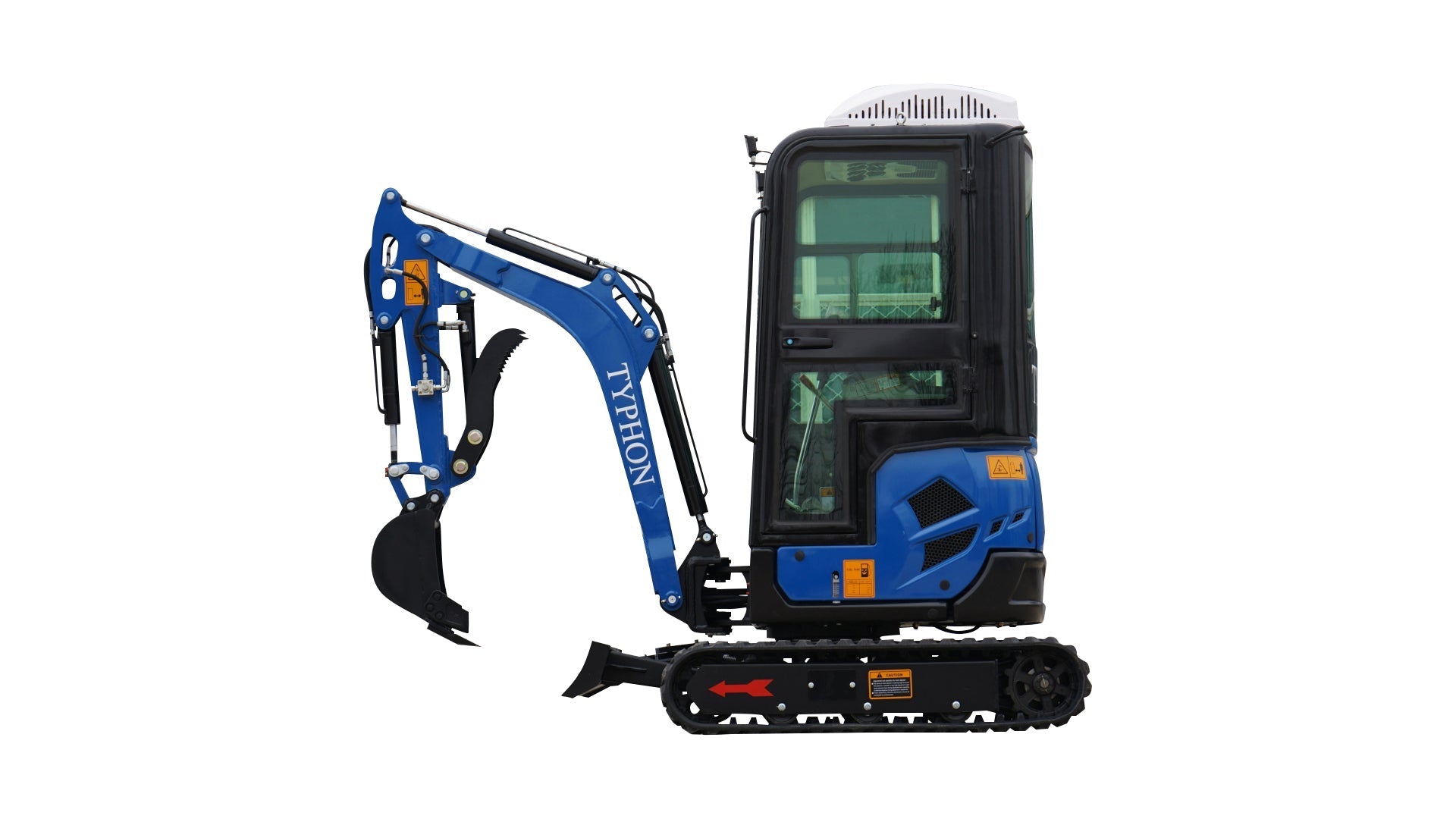 4000 lb TYPHON TERROR XVII Cabin Mini Excavator Kubota D902