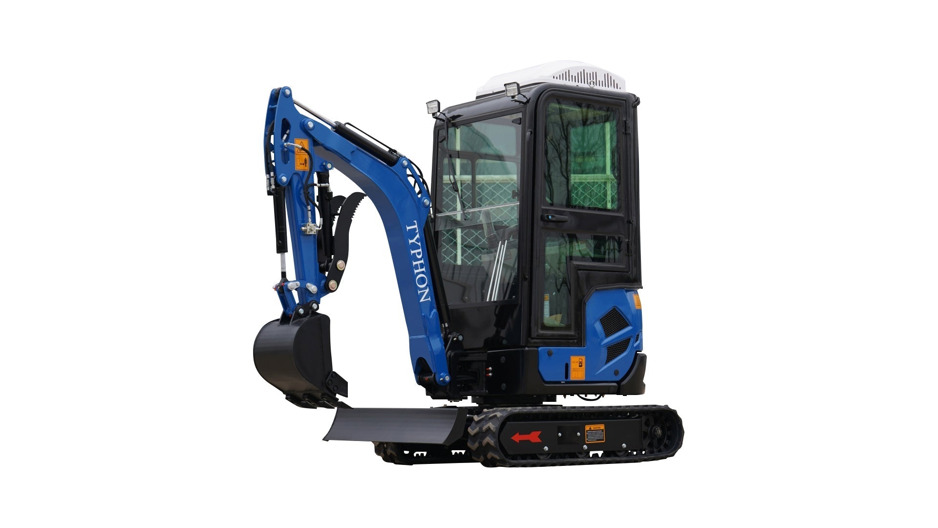 4000 lb TYPHON TERROR XVII Cabin Mini Excavator Kubota D902