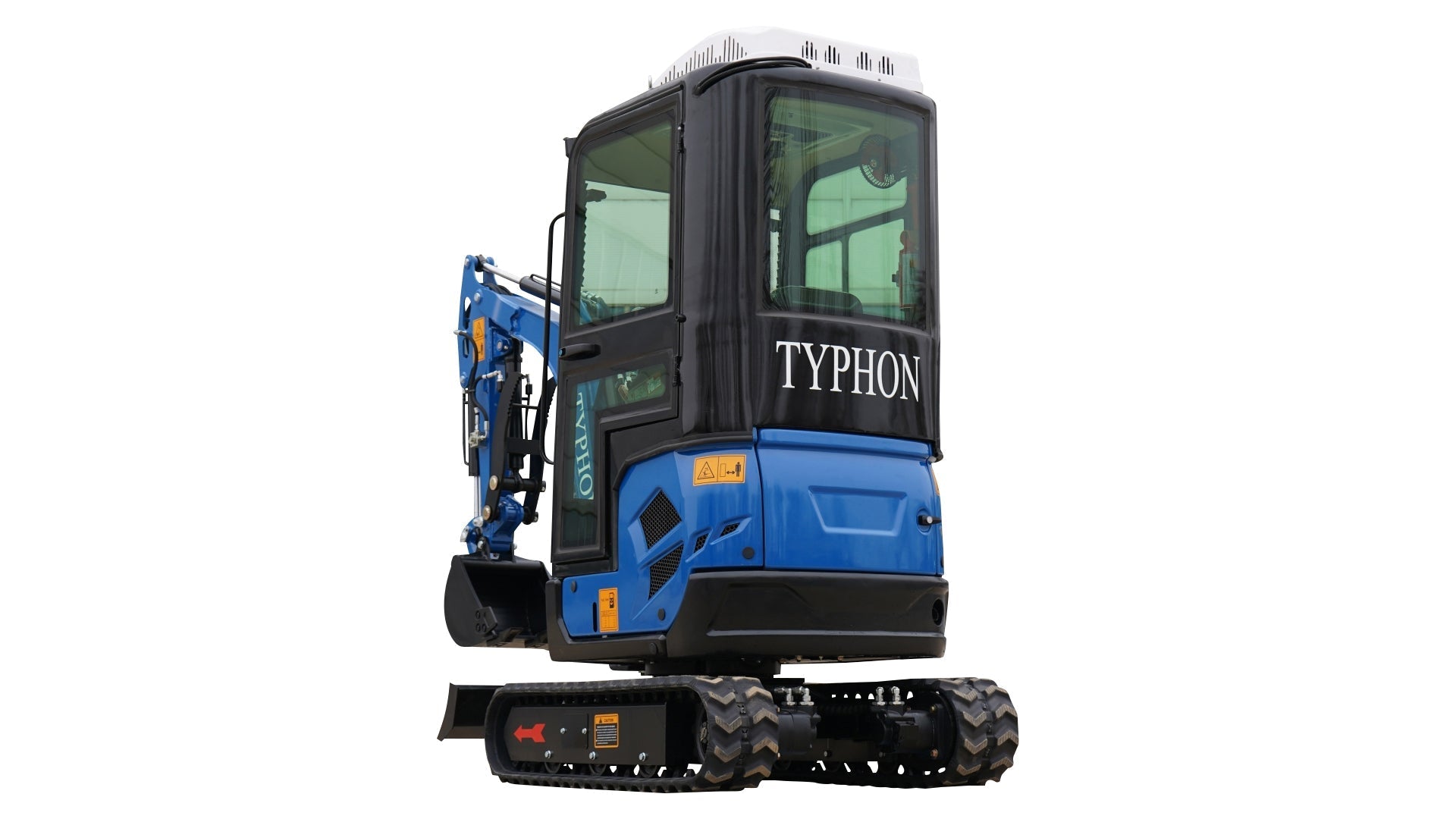 4000 lb TYPHON TERROR XVII Cabin Mini Excavator Kubota D902