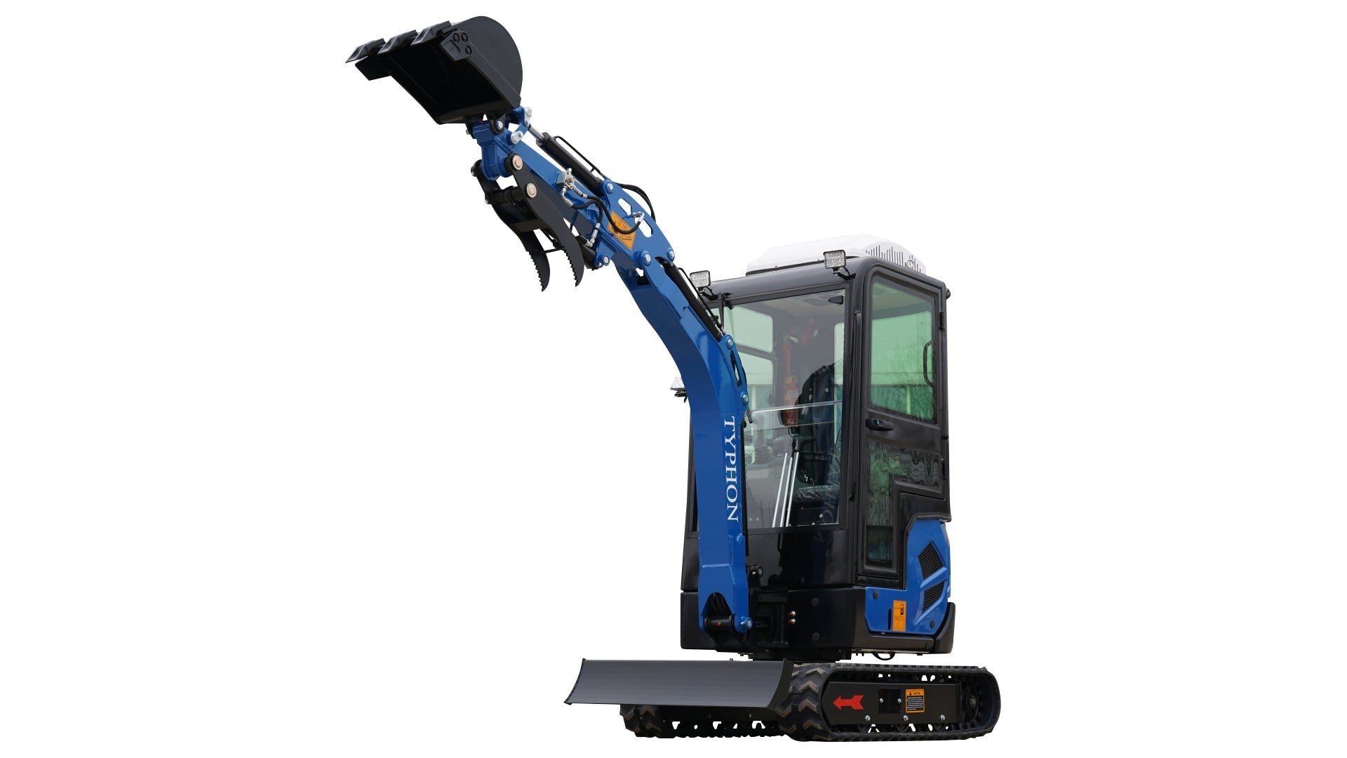 4000 lb TYPHON TERROR XVII Cabin Mini Excavator Kubota D902