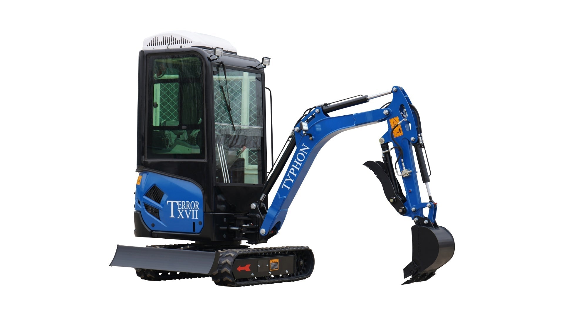 4000 lb TYPHON TERROR XVII Cabin Mini Excavator Kubota D902