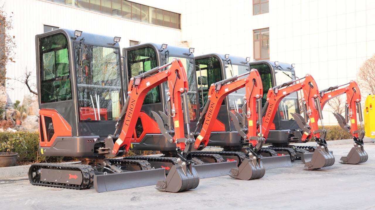 TYPHON 18 FLEX 1.8 Ton 4000lbs Trench Digger with Cabin 0.04 cbm Bucket