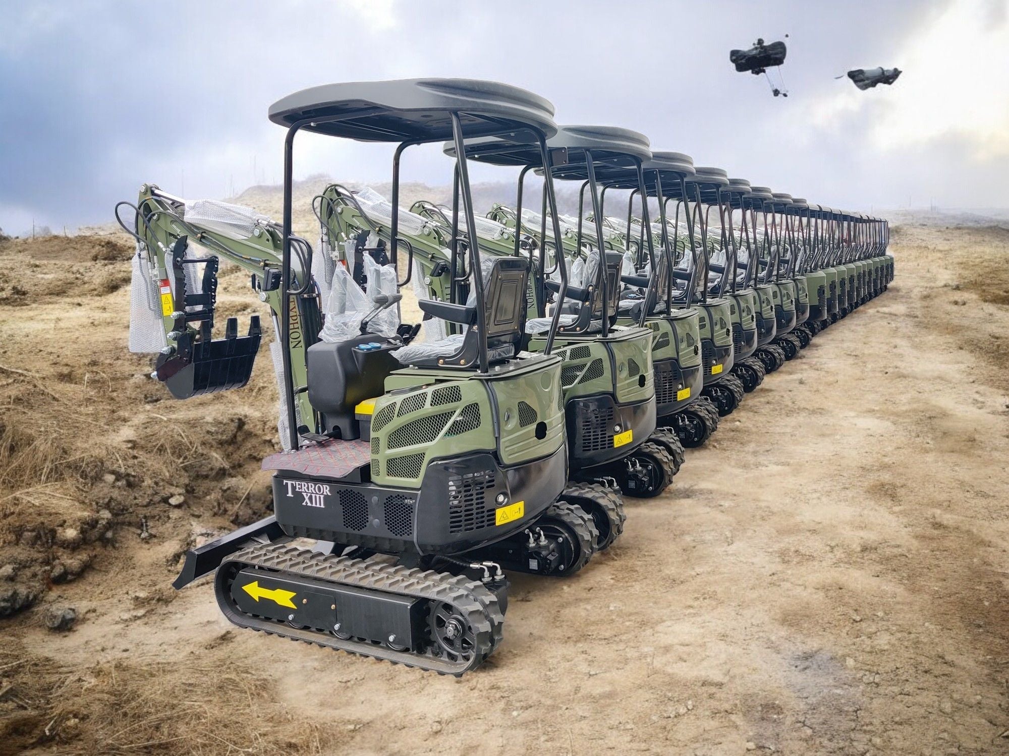 TYPHON TERROR XIII Mini Excavator – 1.3 TON 13.5HP B&S