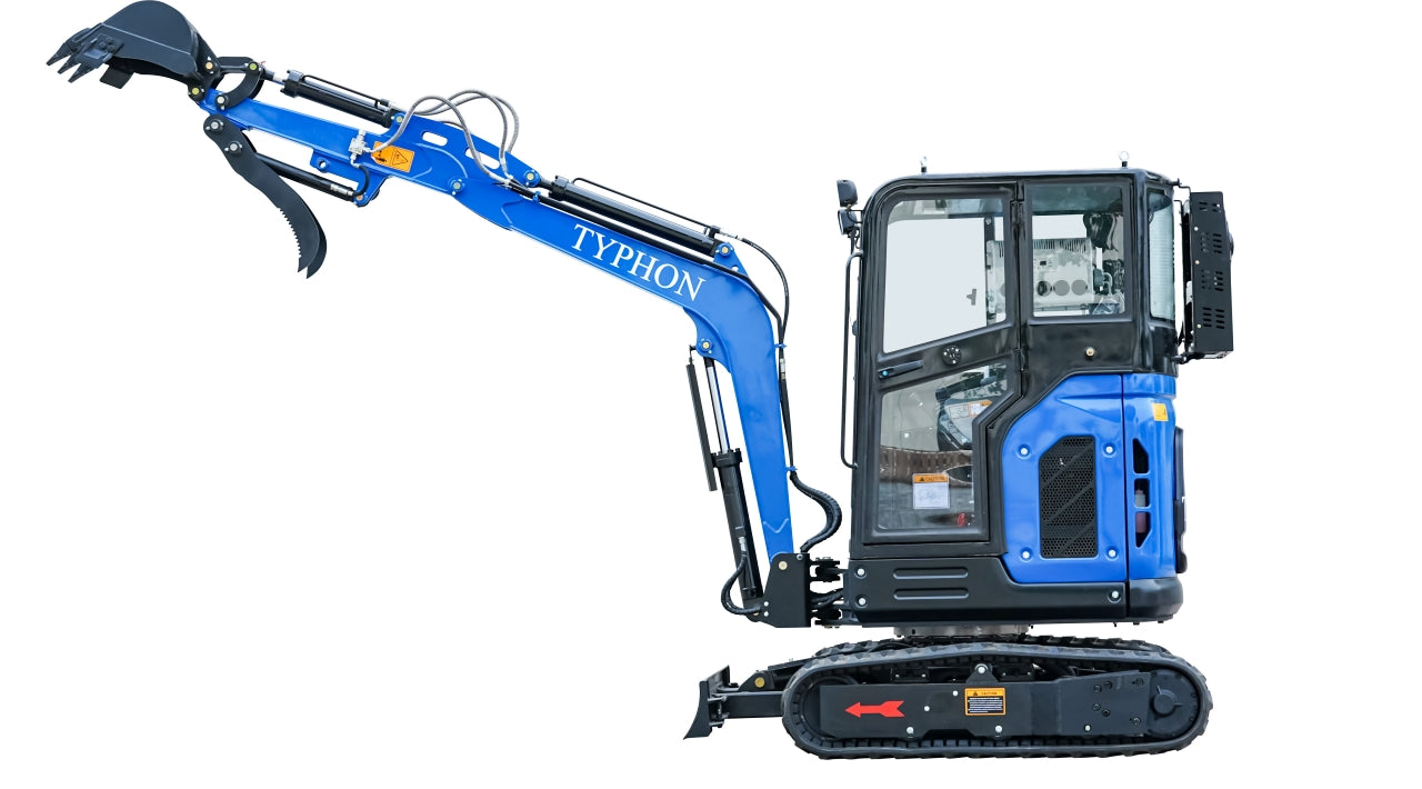 TYPHON TERROR X2 Mini Excavator 2.7 Ton Kubota V1505 Engine