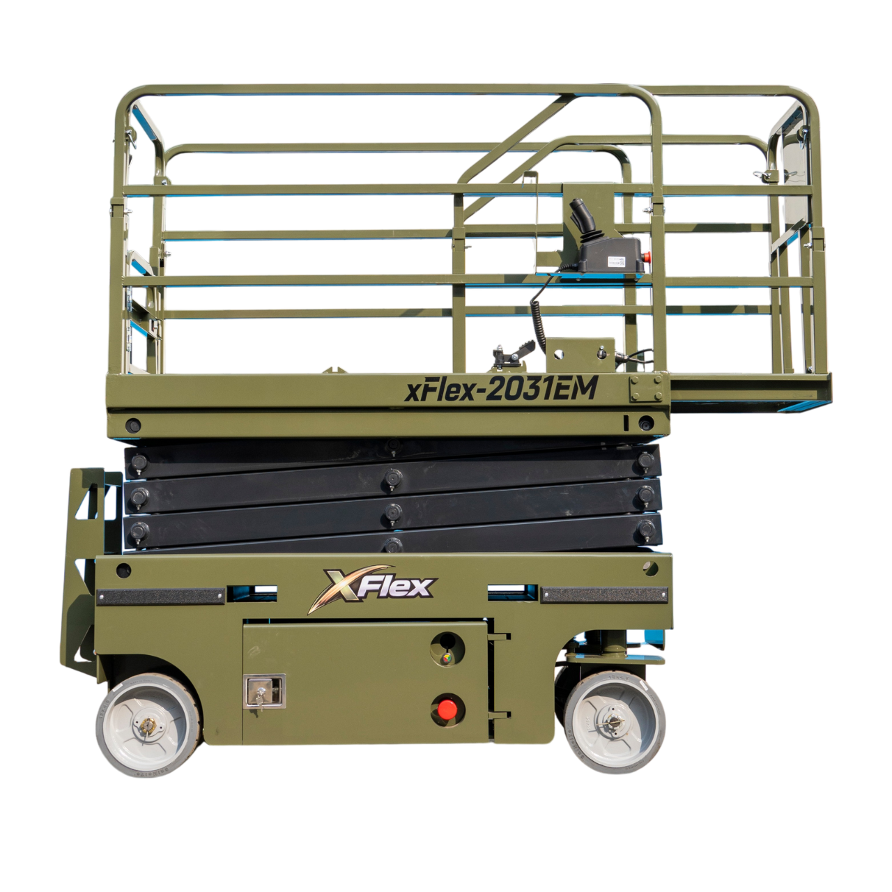 TYPHON xFlex-2031EM 1.2 Ton Electric Mini Scissor Lift , 20 ft Max Platform Height , 19.7-inch Platform Extension