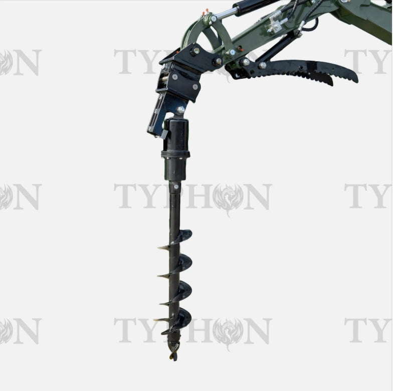 Auger Attachment For 2-3 ton Excavator 7.9in Auger Bit Earth Drilling