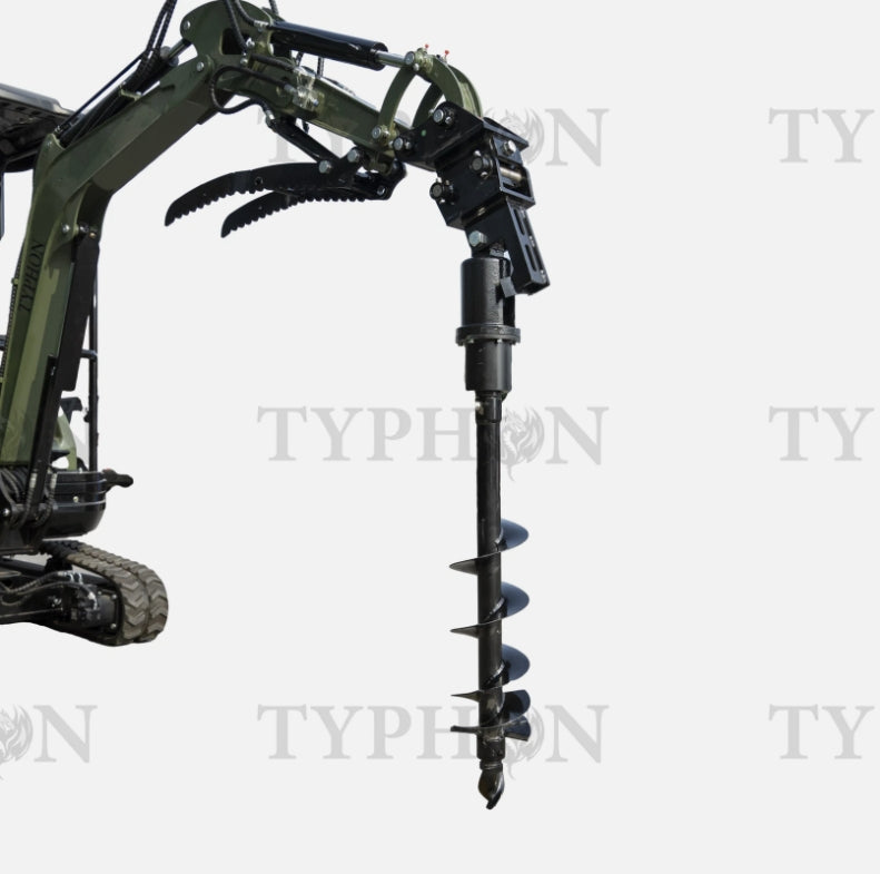 Auger Attachment For 2-3 ton Excavator 7.9in Auger Bit Earth Drilling