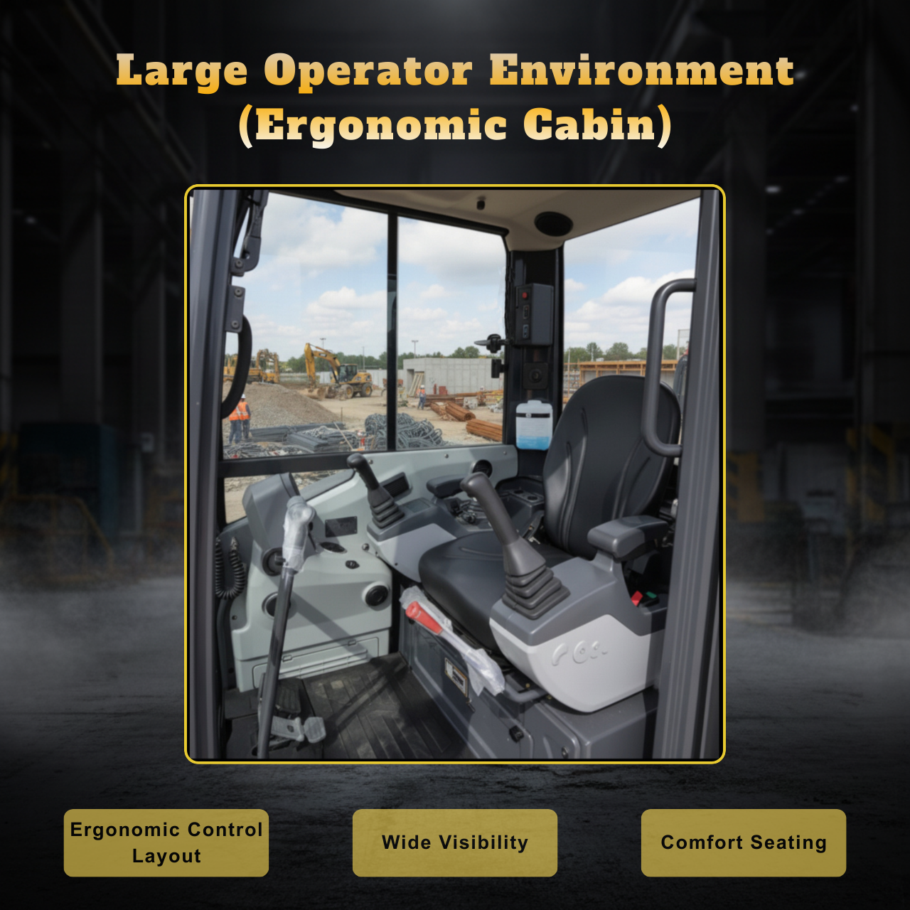 TYPHON NAGA 4.0 Mini Excavator 4-Ton Class with YANMAR 3TNV88F Engine, Zero Tail Swing, High Breakout Force, Advanced Hydraulics & Operator-Friendly Cabin