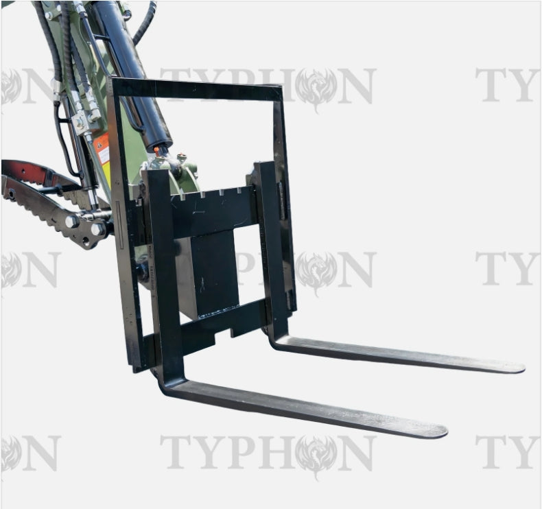 Pallet Fork Attachment for 2.5-3 ton Mini Excavator Adjustable