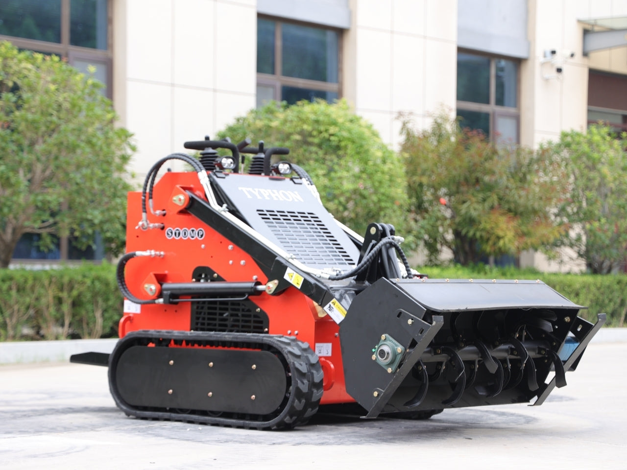 Skid Steer Loader Rotary Plow Tiller Attachment