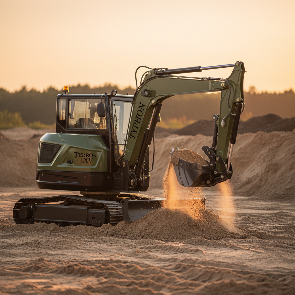 TYPHON TERROR LXV 6.6 Ton Mini Excavator Kubota V2607 56.9HP AC/Heater Cabin Boom Swing Two Speed Travel 0.23m³ Bucket Heavy Duty Construction Machine