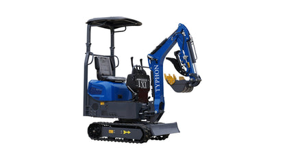 TYPHON TERROR XI STORM Mini Excavator – 1.1 Ton Boom Swing