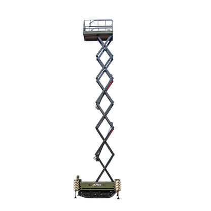 TYPHON xFlex-4068ET 3.2 Ton Electric Rubber Track Scissor Lift&nbsp; 40 ft Max Platform Height&nbsp; 5.4HP Hydraulic Pump Motor 35-Inch Platform Extension