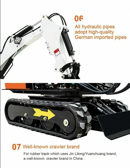Brand New TYPHON TERROR VIII 800kg Mini Excavator