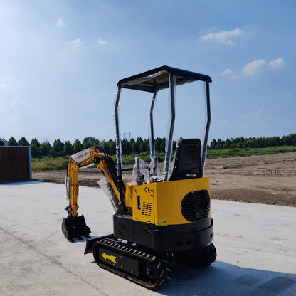 TYPHON TERROR X STORM Mini Excavator – 1 Ton Trench Digger with Canopy, 380mm Wide Bucket