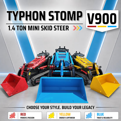 Typhon Stomp V900  25HP Kubota Diesel Mini Track Loader  Stand-On Skid Steer EPA/EU Stage V