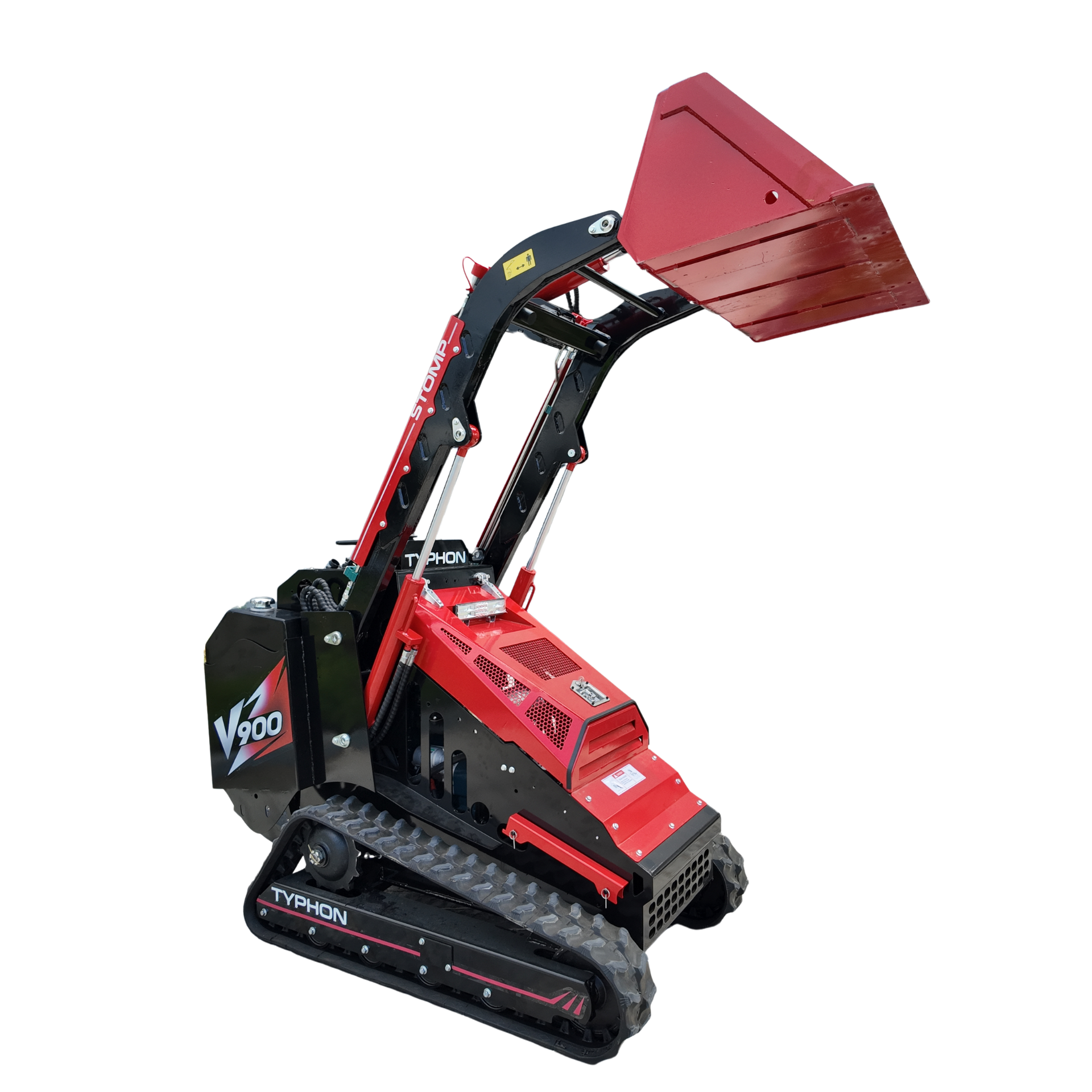 Typhon Stomp V900 Mini Track Loader Kubota D1105 25HP Diesel  Stand-On Skid Steer  EPA / EU Stage V