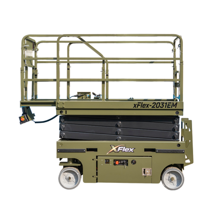 TYPHON xFlex-2031EM 1.2 Ton Electric Mini Scissor Lift&nbsp, 20 ft Max Platform Height&nbsp, 19.7-inch Platform Extension