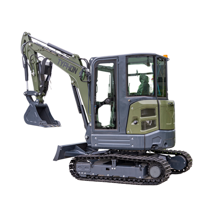 TYPHON KUVOU 4.0 mini excavator Kubota D1703 Diesel engine with 4Ton Operating Weight AC/ Heater