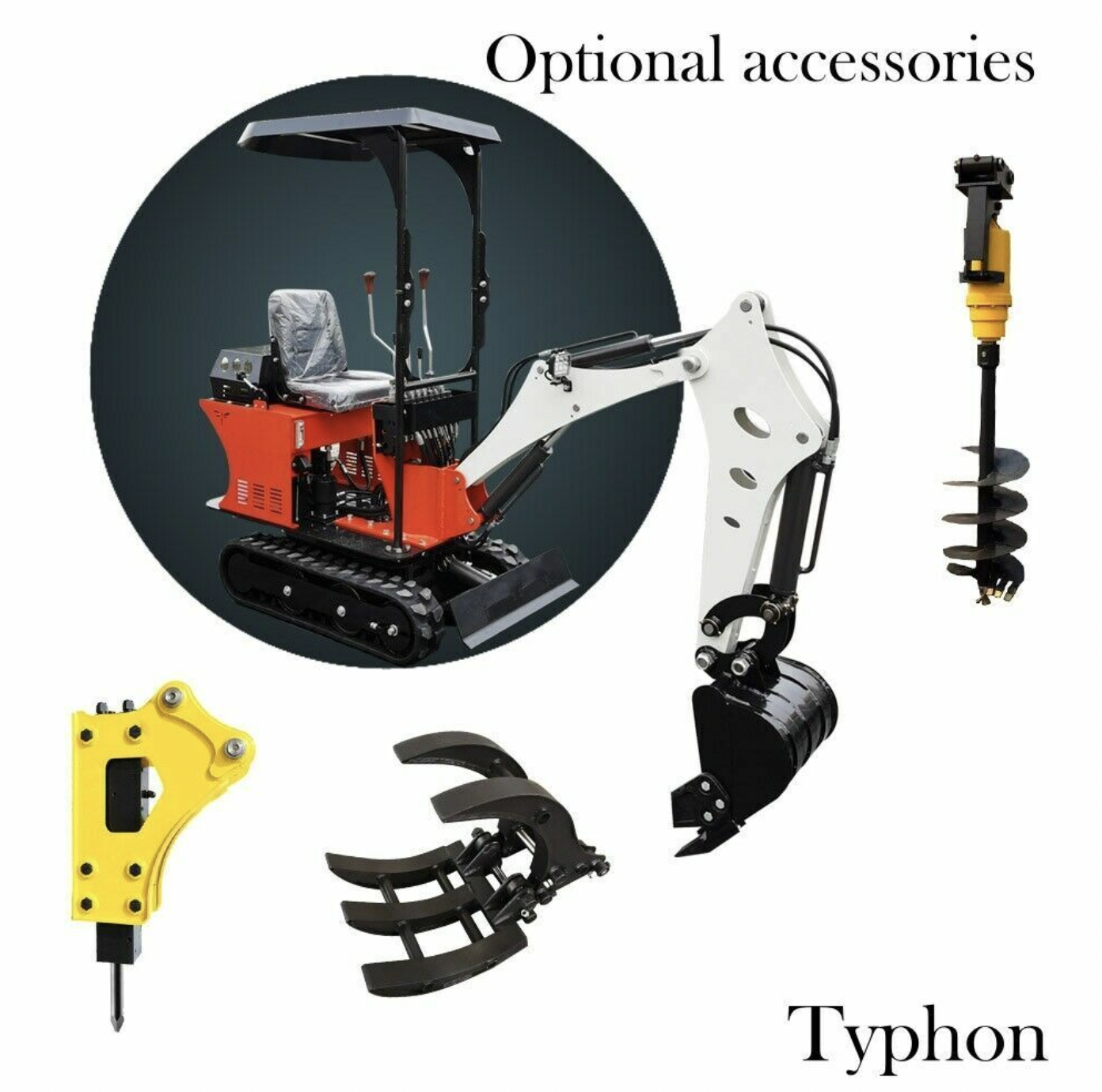 Brand New TYPHON TERROR VIII 800kg Mini Excavator