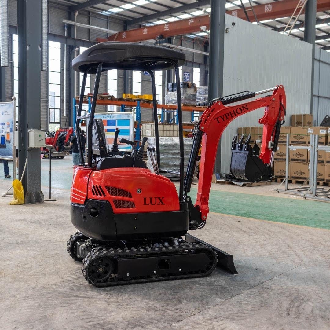 New 4,000 lb TYPHON Lux Mini Excavator Rubber Track with Kubota Diesel Engine