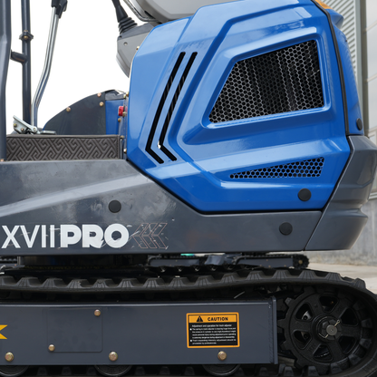 TYPHON TERROR XVII PRO 3800 lb mini excavator Hydraulic System Integrated Oil Cooler EPA-Certified Kubota D902 Engine