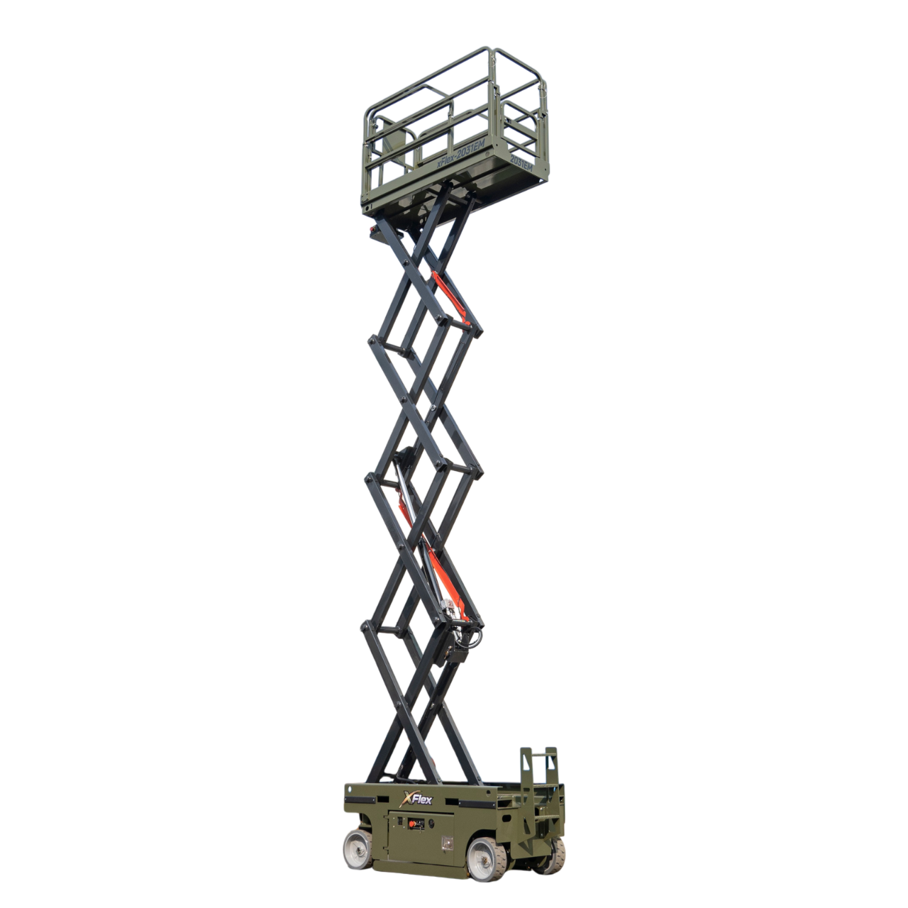 TYPHON xFlex-2031EM 1.2 Ton Electric Mini Scissor Lift&nbsp, 20 ft Max Platform Height&nbsp, 19.7-inch Platform Extension