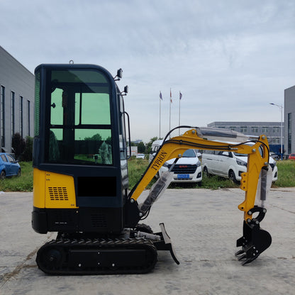 TYPHON Terror X Mini Excavator – 2,500lb Trench Digger with Cabin, 380mm Wide Bucket