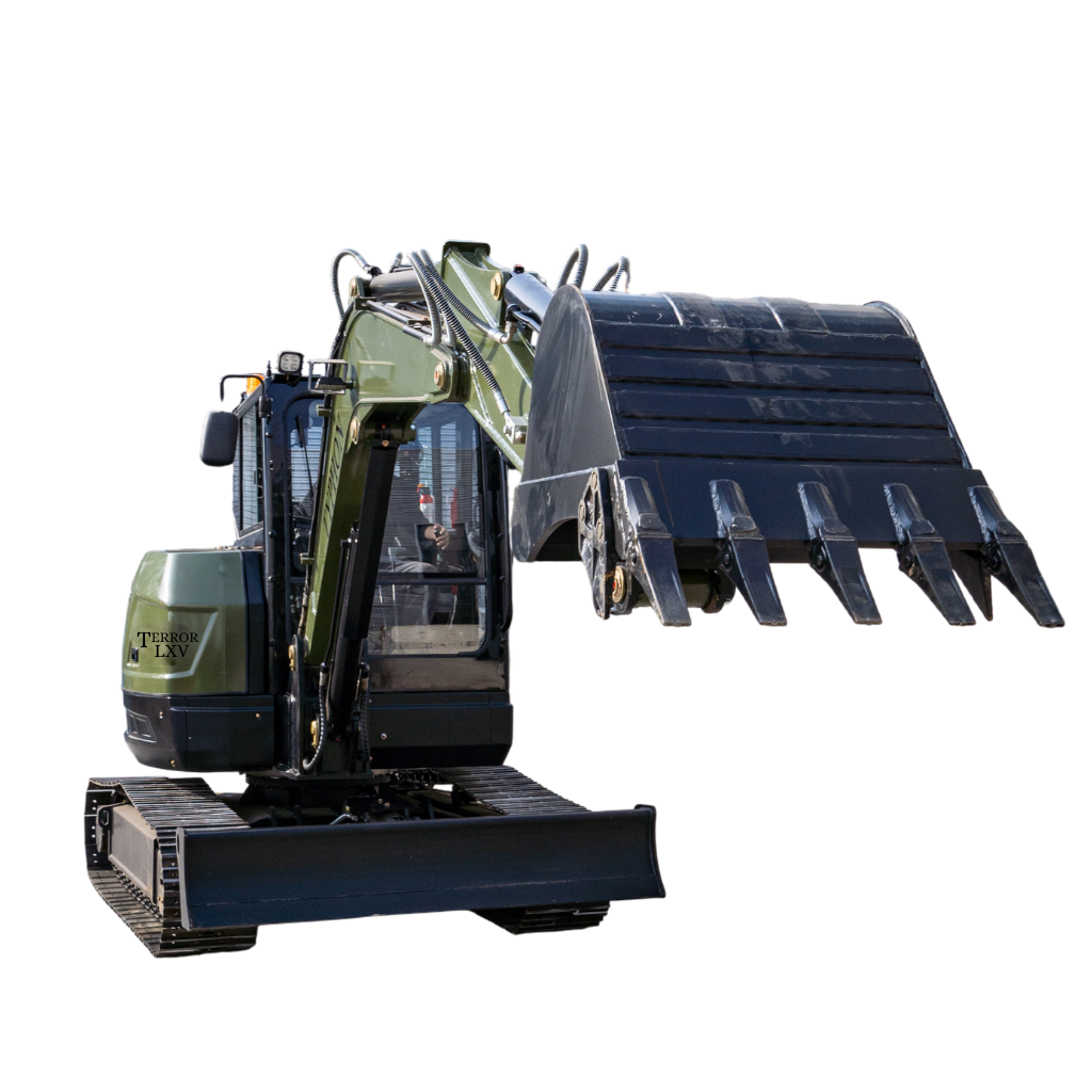 TYPHON TERROR LXV 6.6 Ton Mini Excavator Kubota V2607 56.9HP AC/Heater Cabin Boom Swing Two Speed Travel 0.23m³ Bucket  Heavy Duty Construction Machine