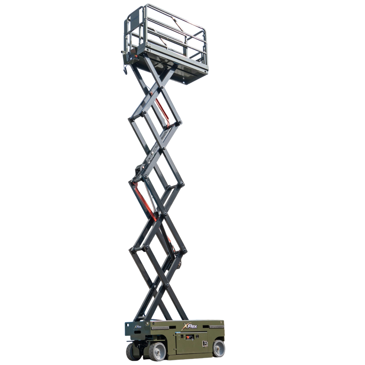 TYPHON xFlex-2031EM 1.2 Ton Electric Mini Scissor Lift&nbsp, 20 ft Max Platform Height&nbsp, 19.7-inch Platform Extension