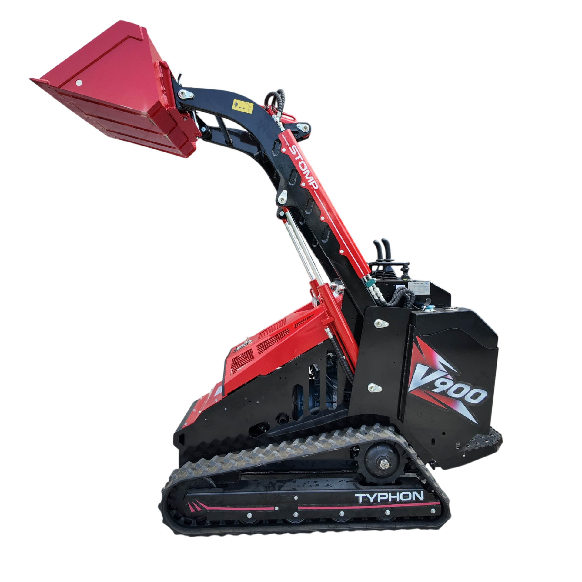 Typhon Stomp V900 Mini Track Loader Kubota D1105 25HP Diesel  Stand-On Skid Steer  EPA / EU Stage V
