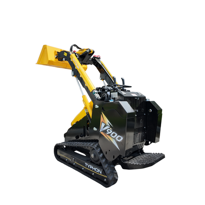 Typhon Stomp V900 Mini Track Loader  Kubota D1105 25HP Diesel  Stand-On Skid Steer Dual Aux Hydraulics  EPA Stage V