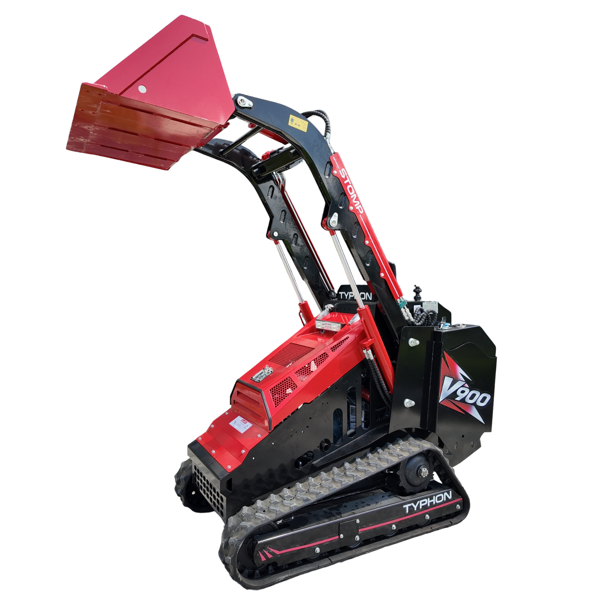 Typhon Stomp V900 Mini Track Loader Kubota D1105 25HP Diesel  Stand-On Skid Steer  EPA / EU Stage V