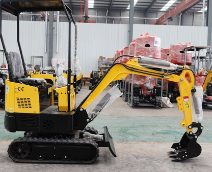 TYPHON TERROR X STORM Mini Excavator – 1 Ton Trench Digger with Canopy, 380mm Wide Bucket