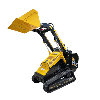 Typhon Stomp V900 Mini Track Loader  Kubota D1105 25HP Diesel  Stand-On Skid Steer Dual Aux Hydraulics  EPA Stage V