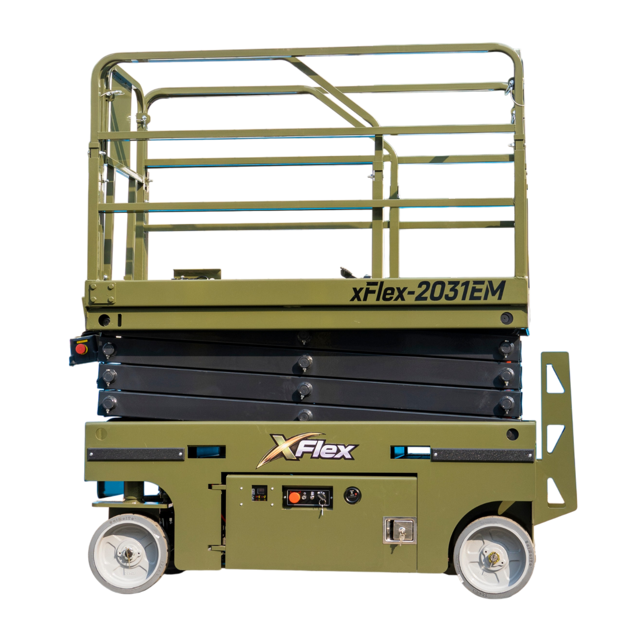 TYPHON xFlex-2031EM 1.2 Ton Electric Mini Scissor Lift&nbsp, 20 ft Max Platform Height&nbsp, 19.7-inch Platform Extension