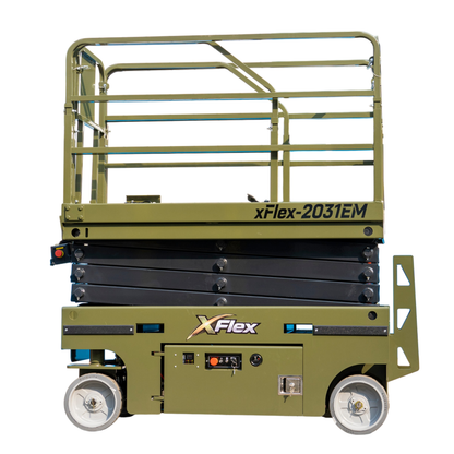 TYPHON xFlex-2031EM 1.2 Ton Electric Mini Scissor Lift&nbsp, 20 ft Max Platform Height&nbsp, 19.7-inch Platform Extension