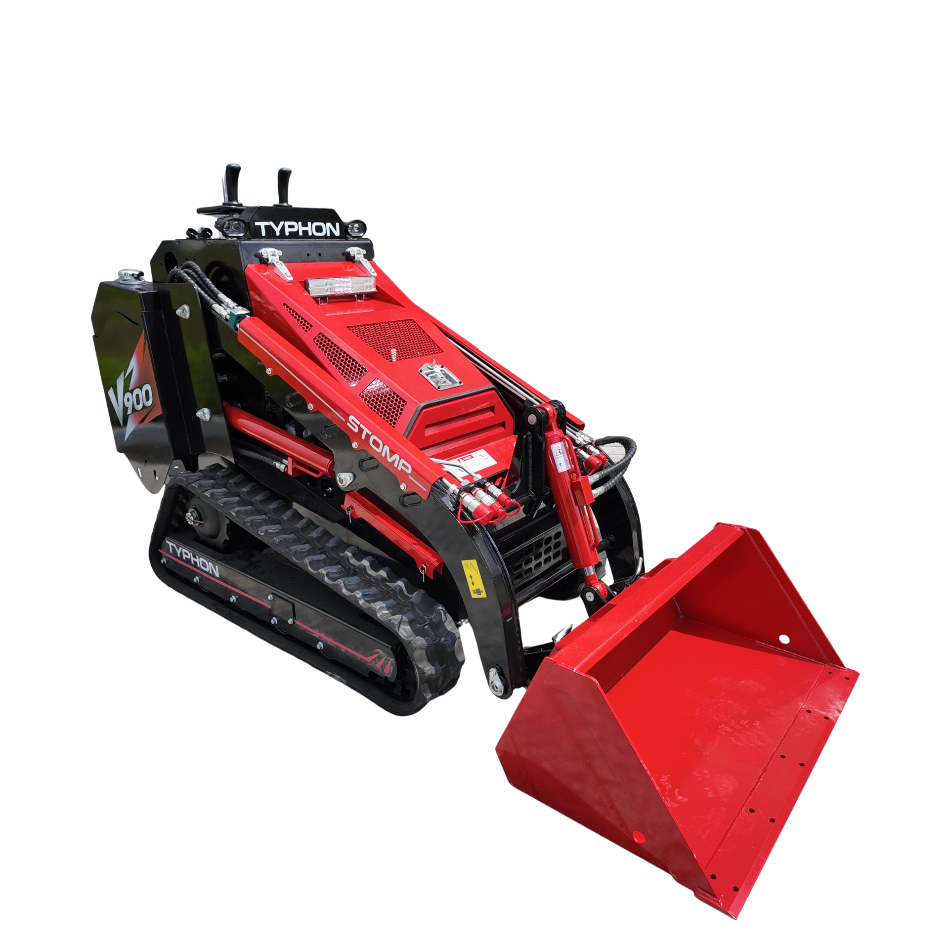 Typhon Stomp V900 Mini Track Loader Kubota D1105 25HP Diesel  Stand-On Skid Steer  EPA / EU Stage V