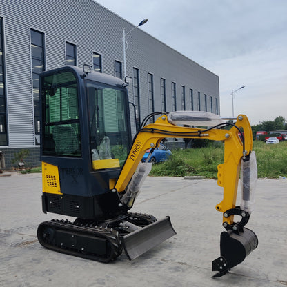 TYPHON Terror X Mini Excavator – 2,500lb Trench Digger with Cabin, 380mm Wide Bucket