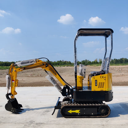 TYPHON TERROR X STORM Mini Excavator – 1 Ton Trench Digger with Canopy, 380mm Wide Bucket