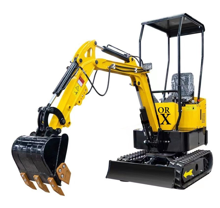 TYPHON TERROR X STORM Mini Excavator – 1 Ton Trench Digger with Canopy, 380mm Wide Bucket