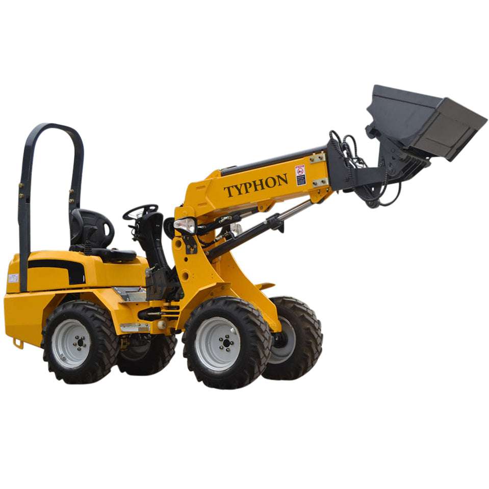 TYPHON Wheel Loader Kubota D1105 engine 24 hp 1 ton Rated Load