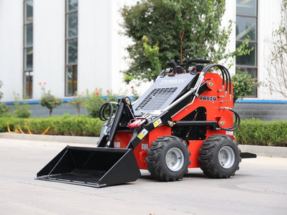 Brand New TYPHON STOMP 1,800lbs Mini Skid Steer 23HP Wheel Gas EPA B & S Engine
