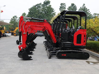 TYPHON TERROR X2 STORM Mini Excavator 2.5 Ton Diesel Perkins Engine