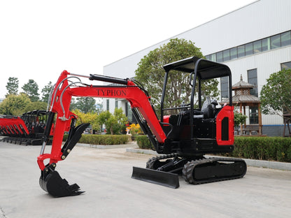 TYPHON TERROR X2 STORM Mini Excavator 2.5 Ton Diesel Perkins Engine