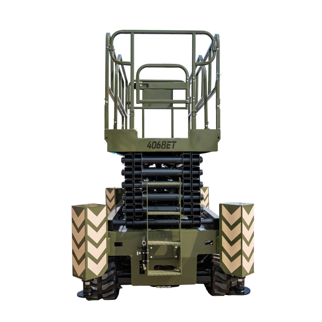 TYPHON xFlex-4068ET 3.2 Ton Electric Rubber Track Scissor Lift&nbsp; 40 ft Max Platform Height&nbsp; 5.4HP Hydraulic Pump Motor 35-Inch Platform Extension