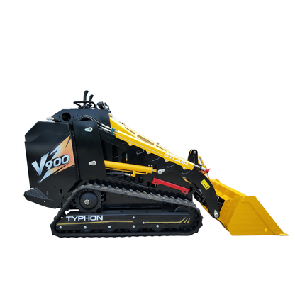 Typhon Stomp V900 Mini Track Loader  Kubota D1105 25HP Diesel  Stand-On Skid Steer Dual Aux Hydraulics  EPA Stage V