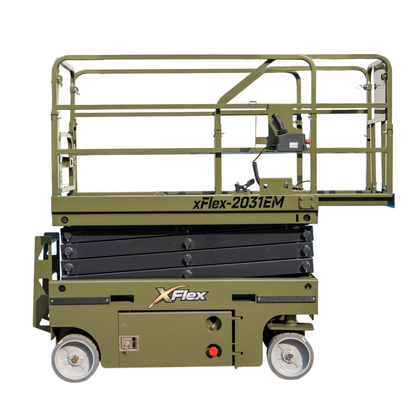 TYPHON xFlex-2031EM 1.2 Ton Electric Mini Scissor Lift&nbsp, 20 ft Max Platform Height&nbsp, 19.7-inch Platform Extension