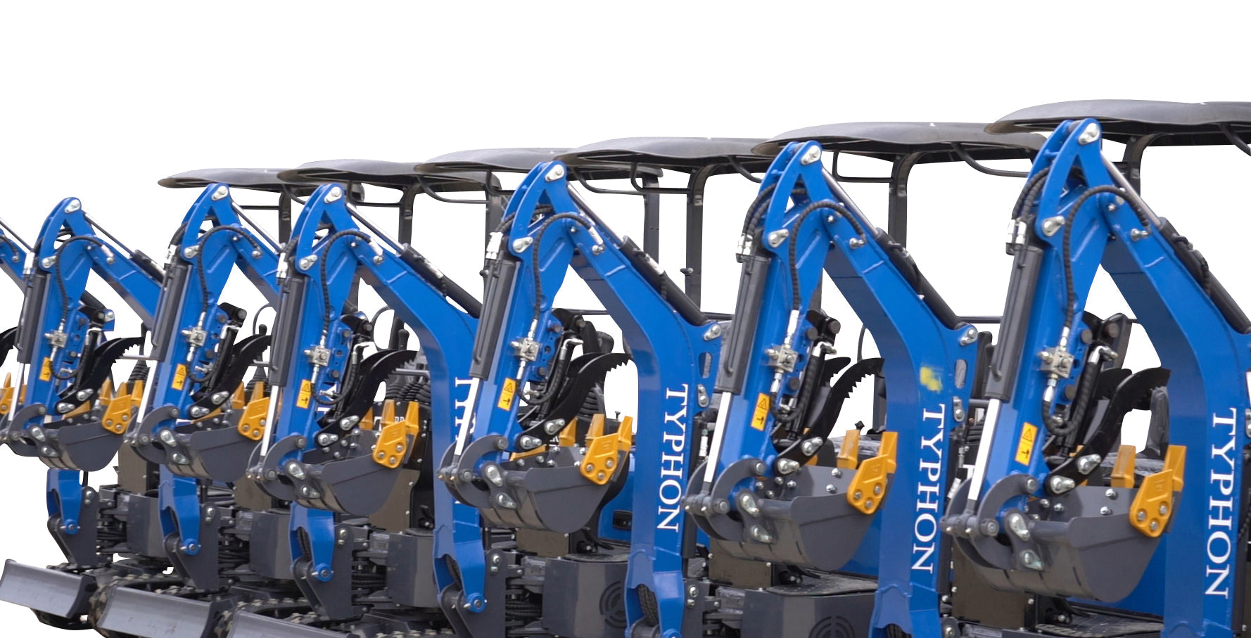 TYPHON TERROR XI STORM Mini Excavator – 1.1 Ton Boom Swing